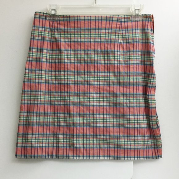 Rebecca Moses 101 Pencil Skirt Plaid Vntg 90s 12 - Picture 1 of 9